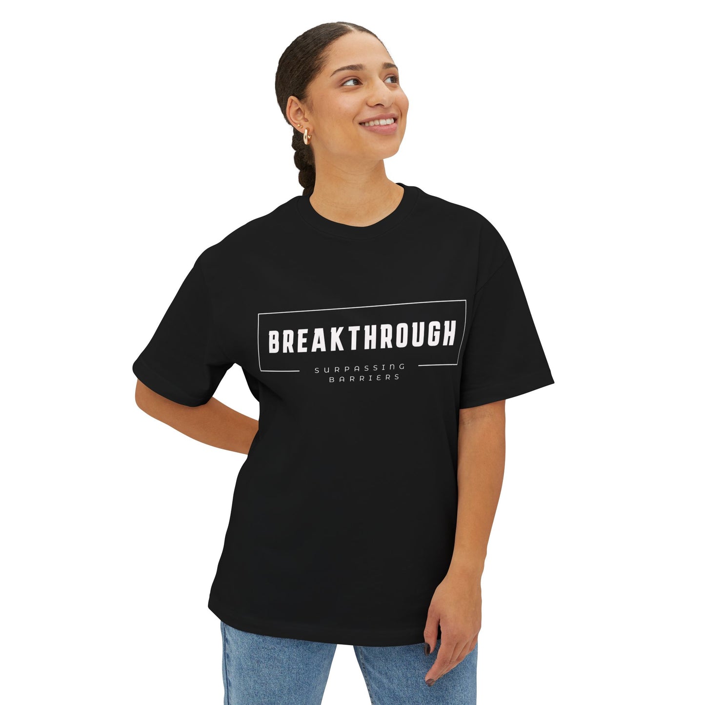 Dream Big, Work Hard Unisex Oversized Boxy Tee